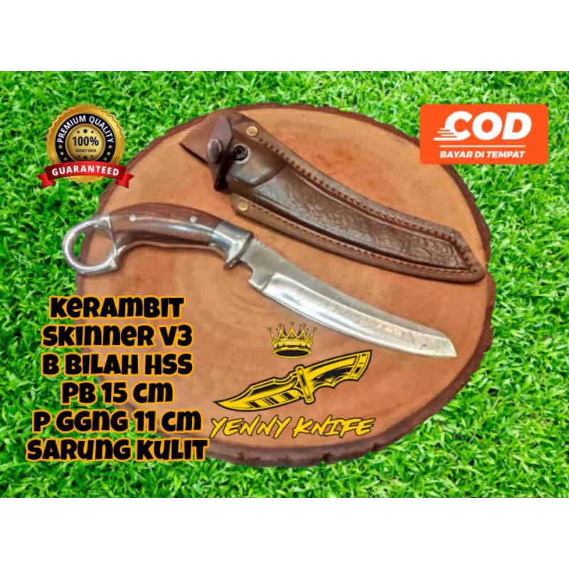 pisau skinner baja sup9 / outdoor / bucshcraft / bowie / pisau dapur / kerambit