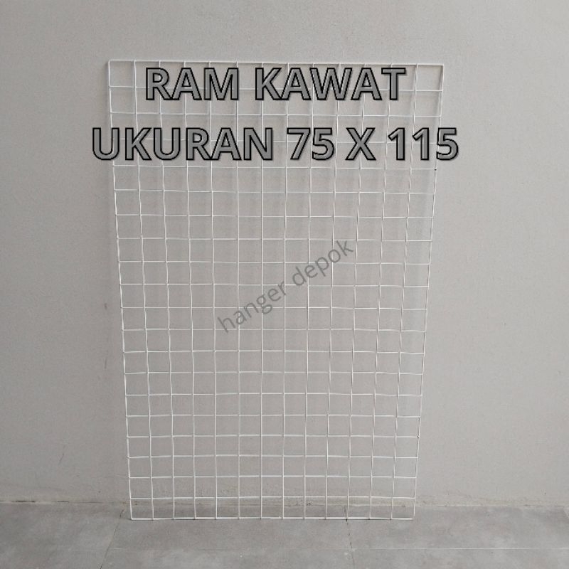 RAM JARING KAWAT PUTIH UKURAN 75 X 115