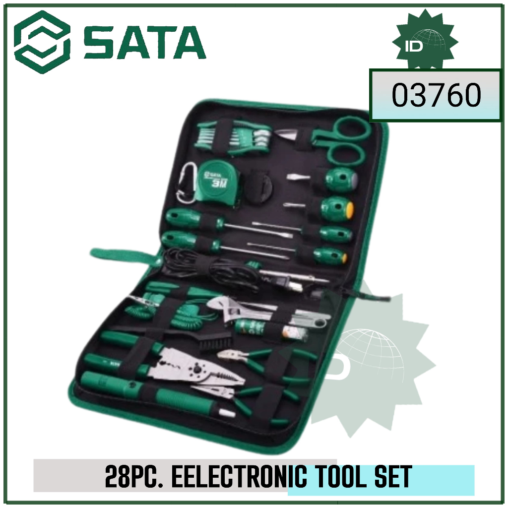 Tool Kit Set 28Pc. 03760 Electronic Tool Set Sata Tools