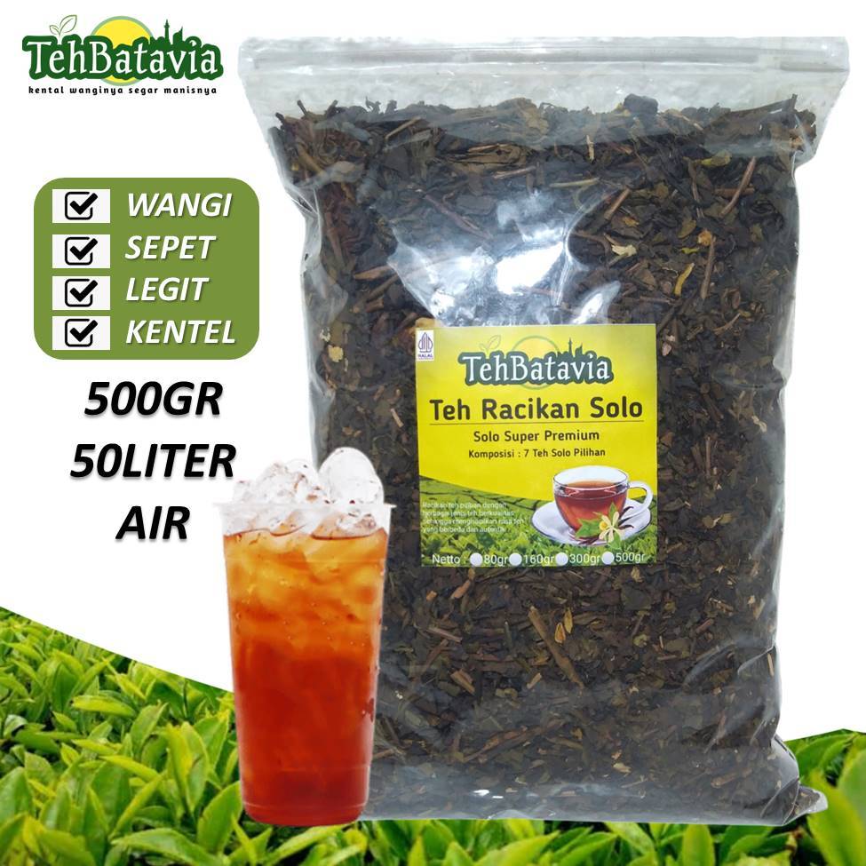 

Teh Batavia Racikan Teh Solo Wangi Sepet Kentel 7 Teh Racikan Es Teh Jumbo 500gr