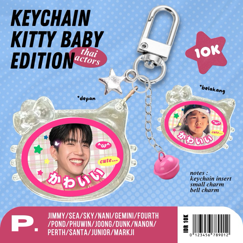 keychain kitty baby thailand actors edition