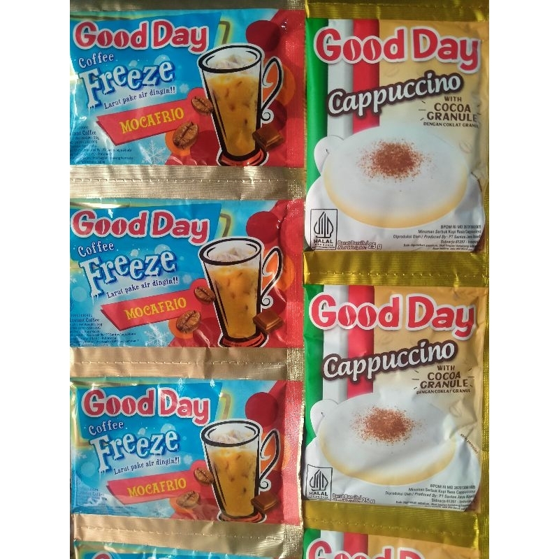 

GOOD DAY COFFEE ISI 10 SACHET VARIAN LENGKAP