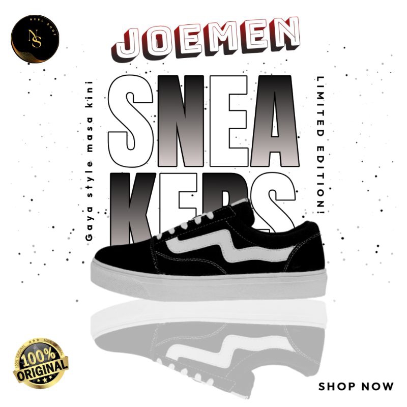 Sepatu Sneaker Fashion Kasual Casual Pria Cowok Wanita Cewek JOEMEN J 93 Original 100%