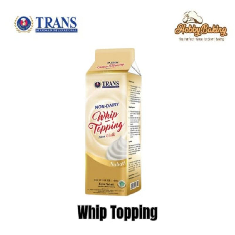 

Trans Non-Dairy Whip Cream Gold