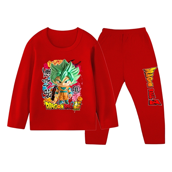 Piyama Baju Tidur Anak Gambar DragonBal Kaos Dan Celana Panjang Ukuran S Sampai XXL ZM-682