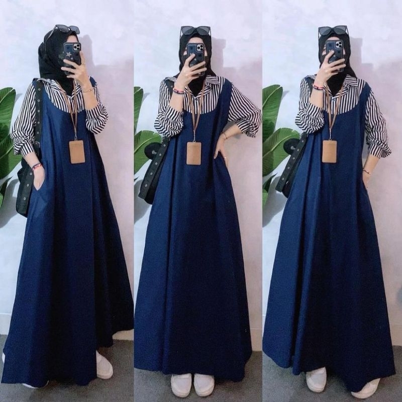 DRESS MUSLIM, Gamis Katun. Fashion Muslim, dress, gamis, Baju gamis, fashion wanita,  Alba Maxy