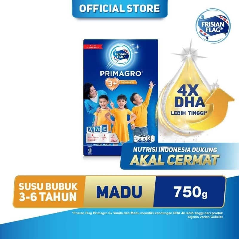 

Frisian Flag Primagro 3+ Madu 750 gr Susu Formula Pertumbuhan Anak - 1 Pcs