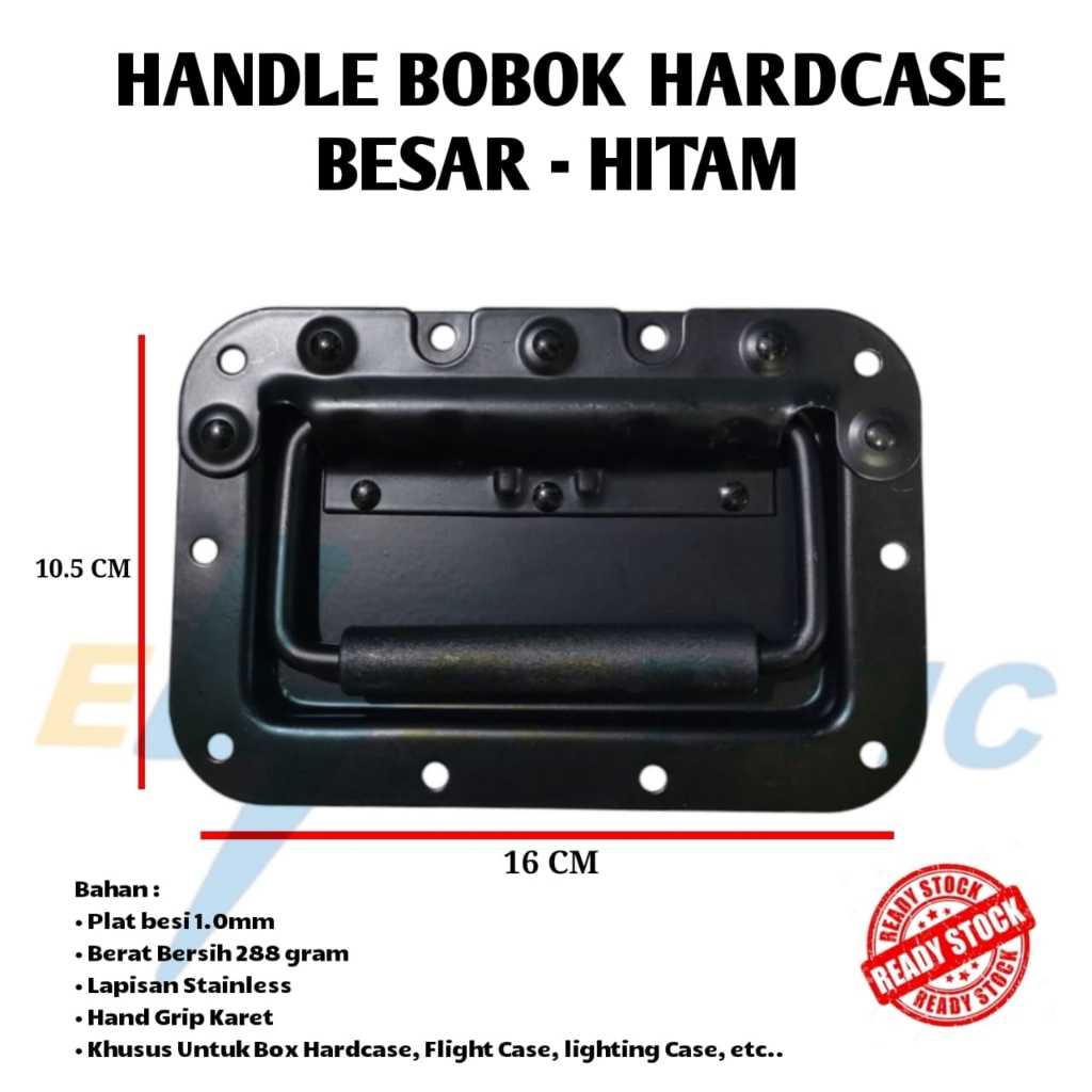 HANDLE BOBOK HARDCASE HITAM BESAR/ HANDLE BESAR HANDLE KOPER HANDLE HARDCASE BESI IMPORT