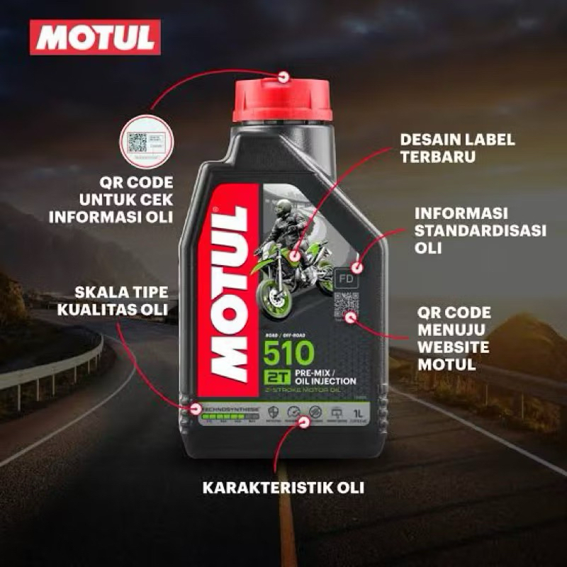 Oli motul 2T 510 / Oli Samping 2T Motul 510