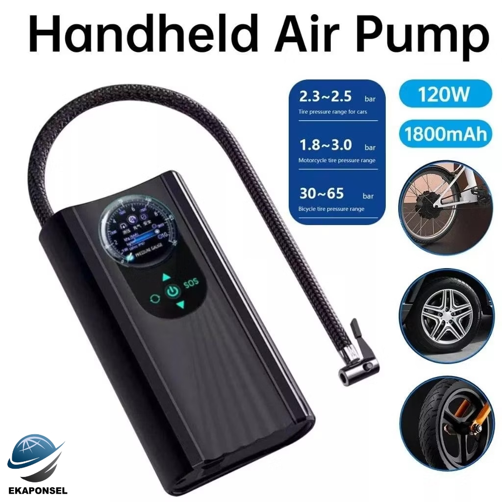 Mesin Pompa Angin Ban Electric Motor Dan Mobil Portable Mini Charge Pump Kompresor Listrik