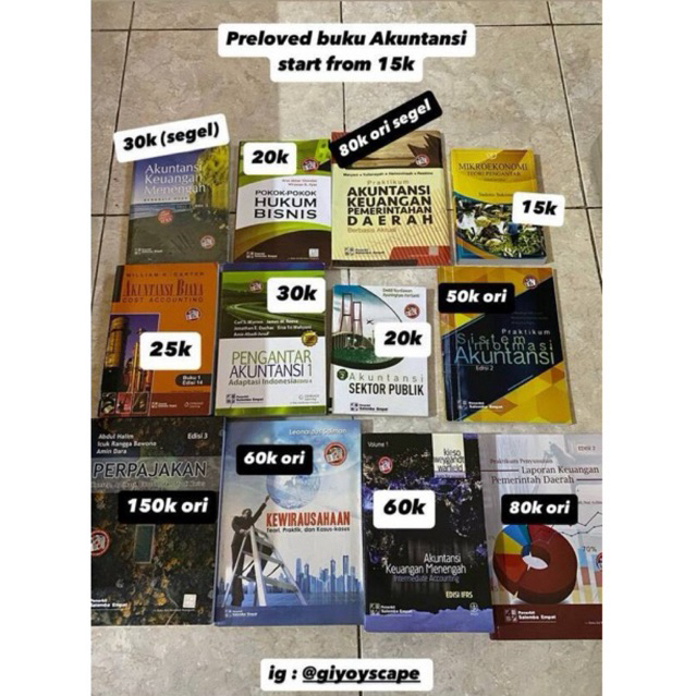 [Request] Preloved Buku Akuntansi