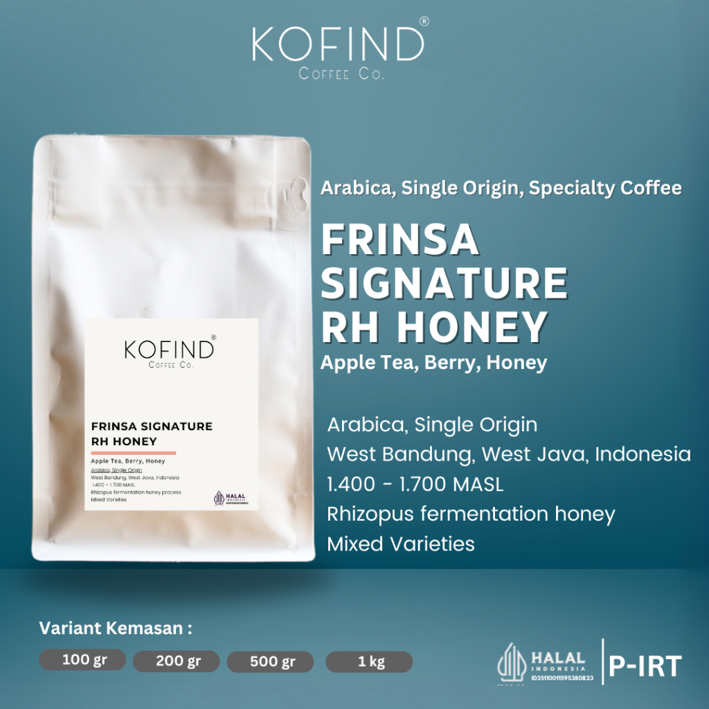 

Biji Kopi Frinsa Signature RH Honey Specialty Coffee Manual Brew