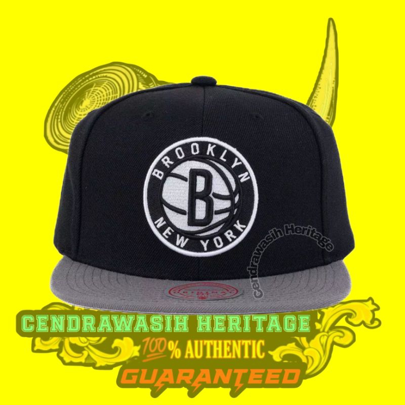 Mitchell And Ness Brooklyn Nets Snapback Hat 100% Authentic