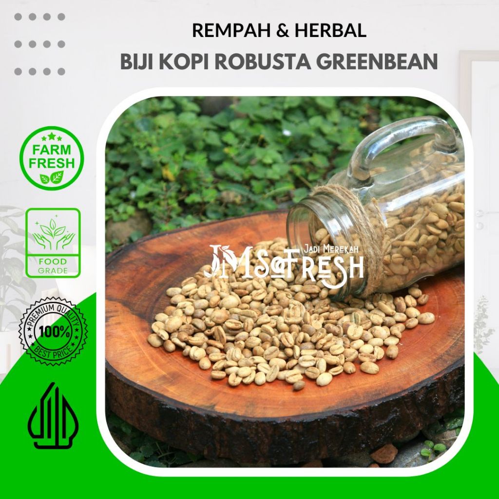 

[JM SoFresh] Biji Kopi Robusta Malang 1KG / Greenbean Coffee Robusta Malang East Java