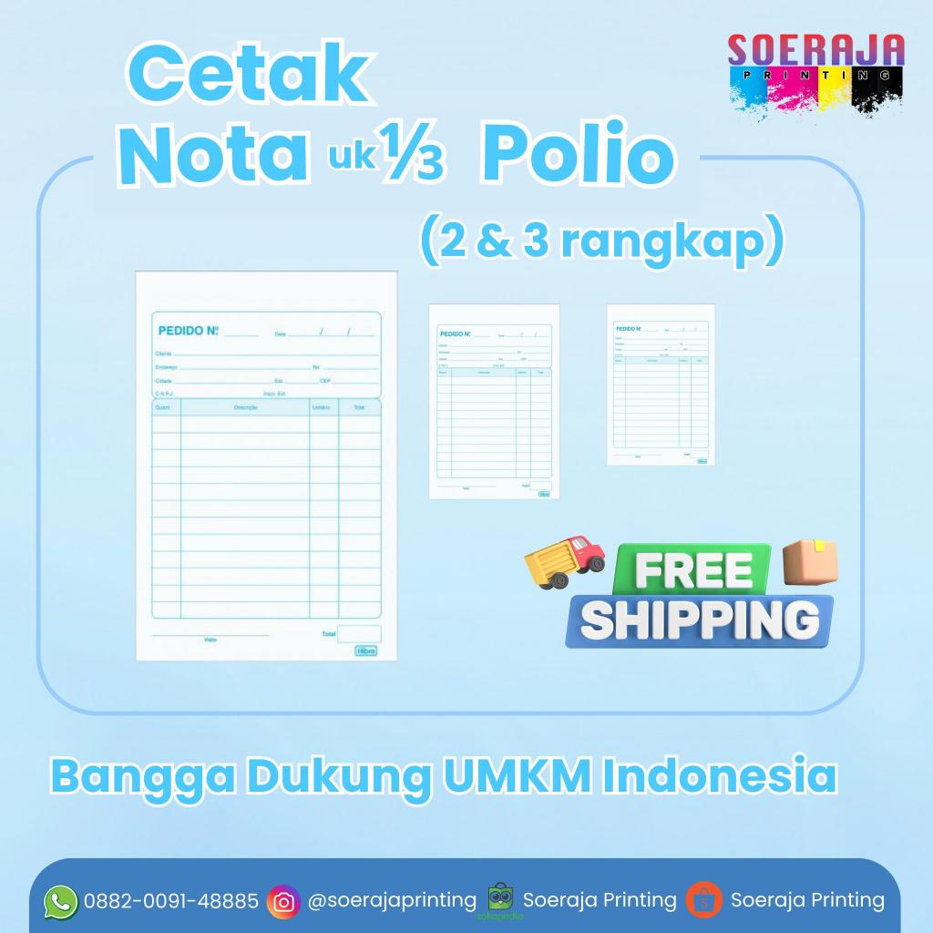 

Cetak Nota Custom Ukuran 1/3 Folio