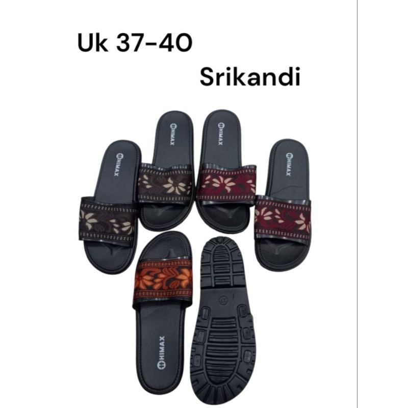 Sandal slip-on wanita/sandal teplek karet