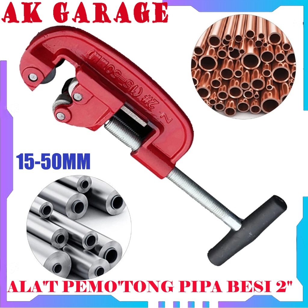 15-50MM Pipe Tube Cutter Manual / Alat Potong Pipa Besi Pemotong Galvanis Tubing Cutter