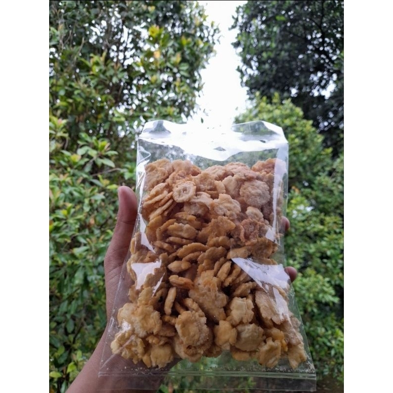 

EMPING BELINJO SIAP MAKAN KEMASAN RASA GURIH 500 gram khas limpung