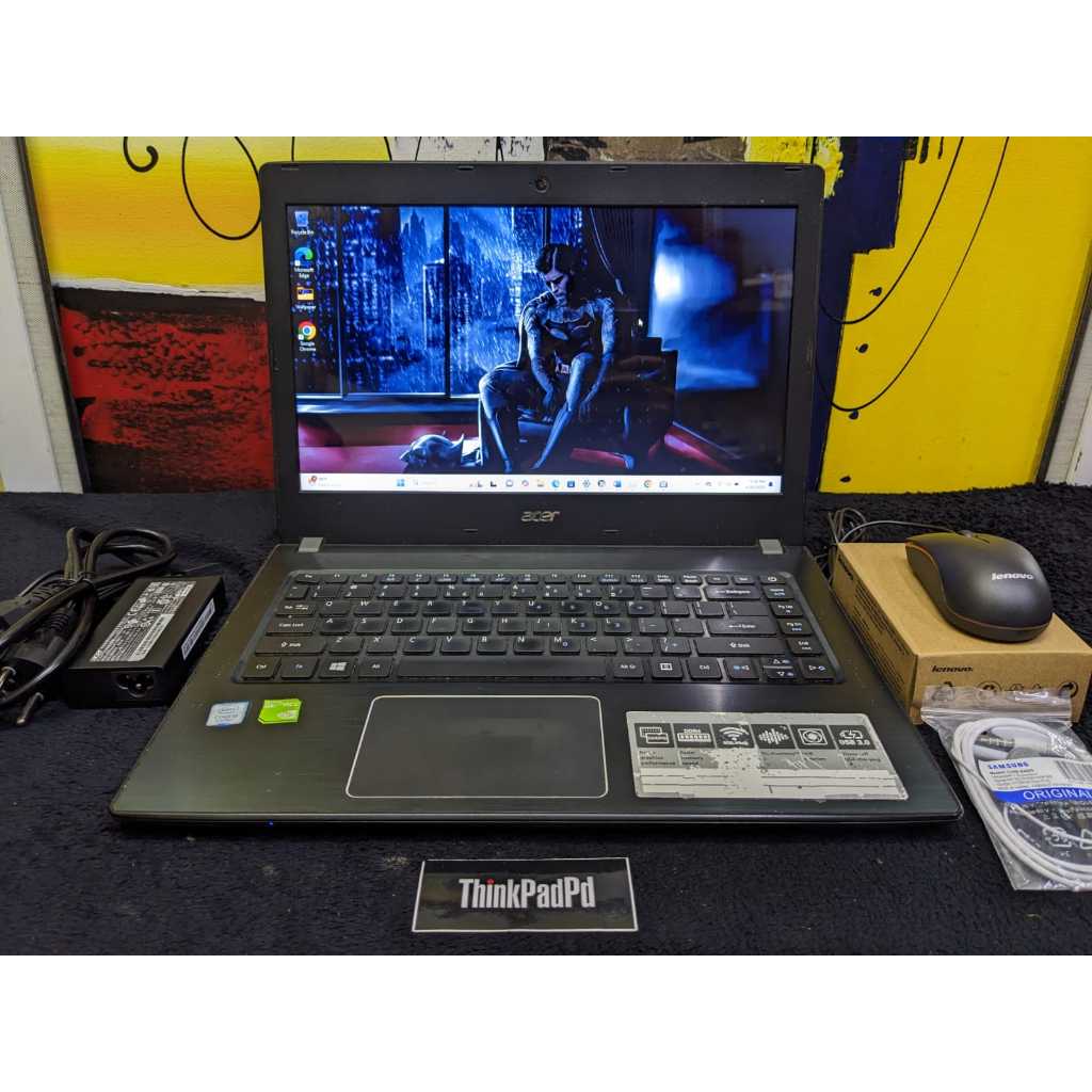 Laptop Desain Acer Aspire E5-476G Core i5 8250U RAM 8 SSD 256 Nvidia Mulus