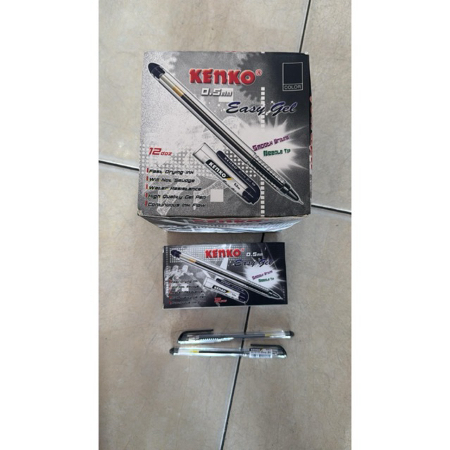 

Pulpen Kenko Easy Gel | Harga grosir per lusin | Warna Hitam, Biru dan Merah