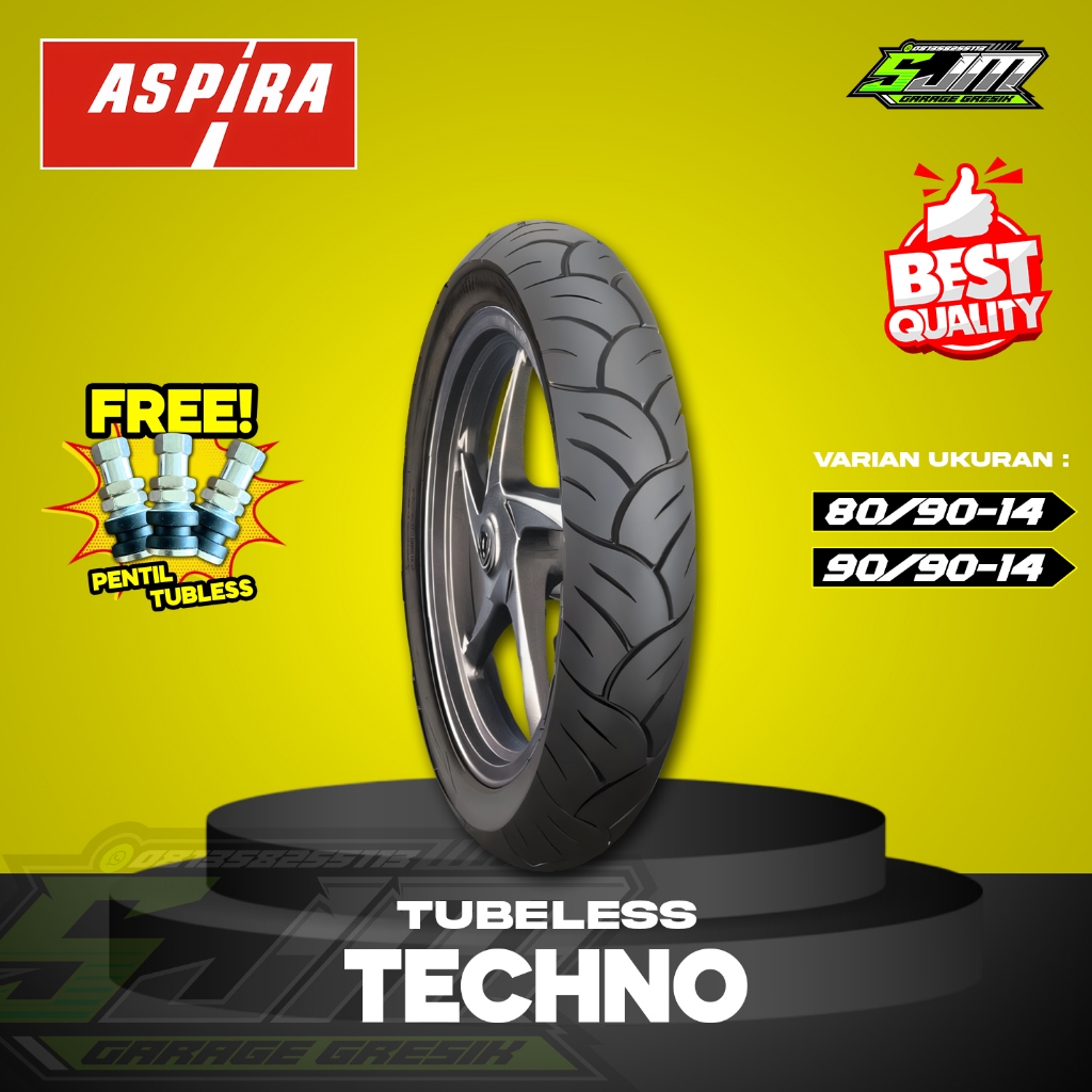 BAN TUBELESS MATIC RING 14 ASPIRA MAXIO TECHNO
