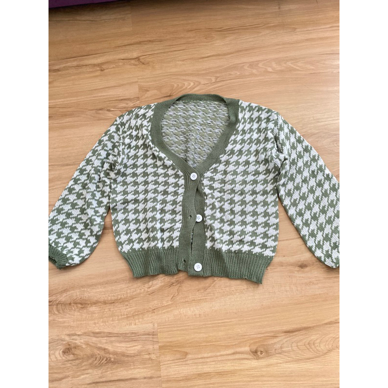 PRELOVED cardigan hijau