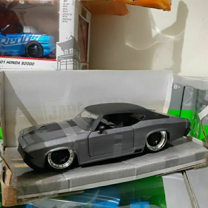 Diecast Jada Skala 1:24 Chevy Chevelle Bigtime Muscle Baru Bukan Bekas Komplit