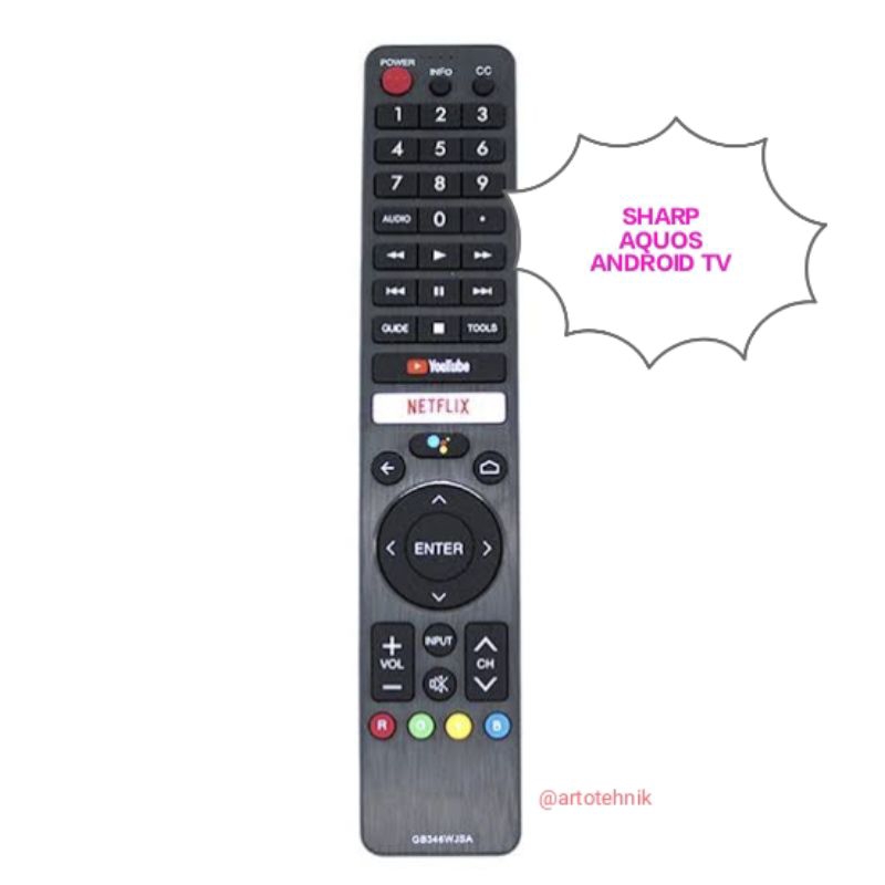 REMOTE SMART TV ANDROID LED SHARP AQUOS