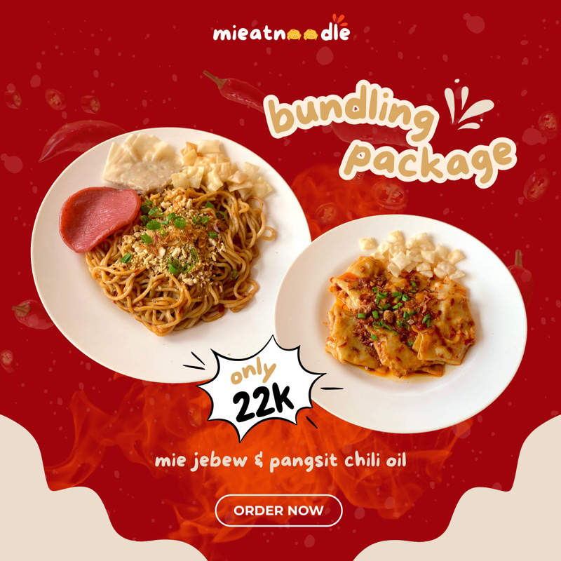 

PAKET BUNDLING MIE JEBEW DAN PANGSIT CHILI OIL