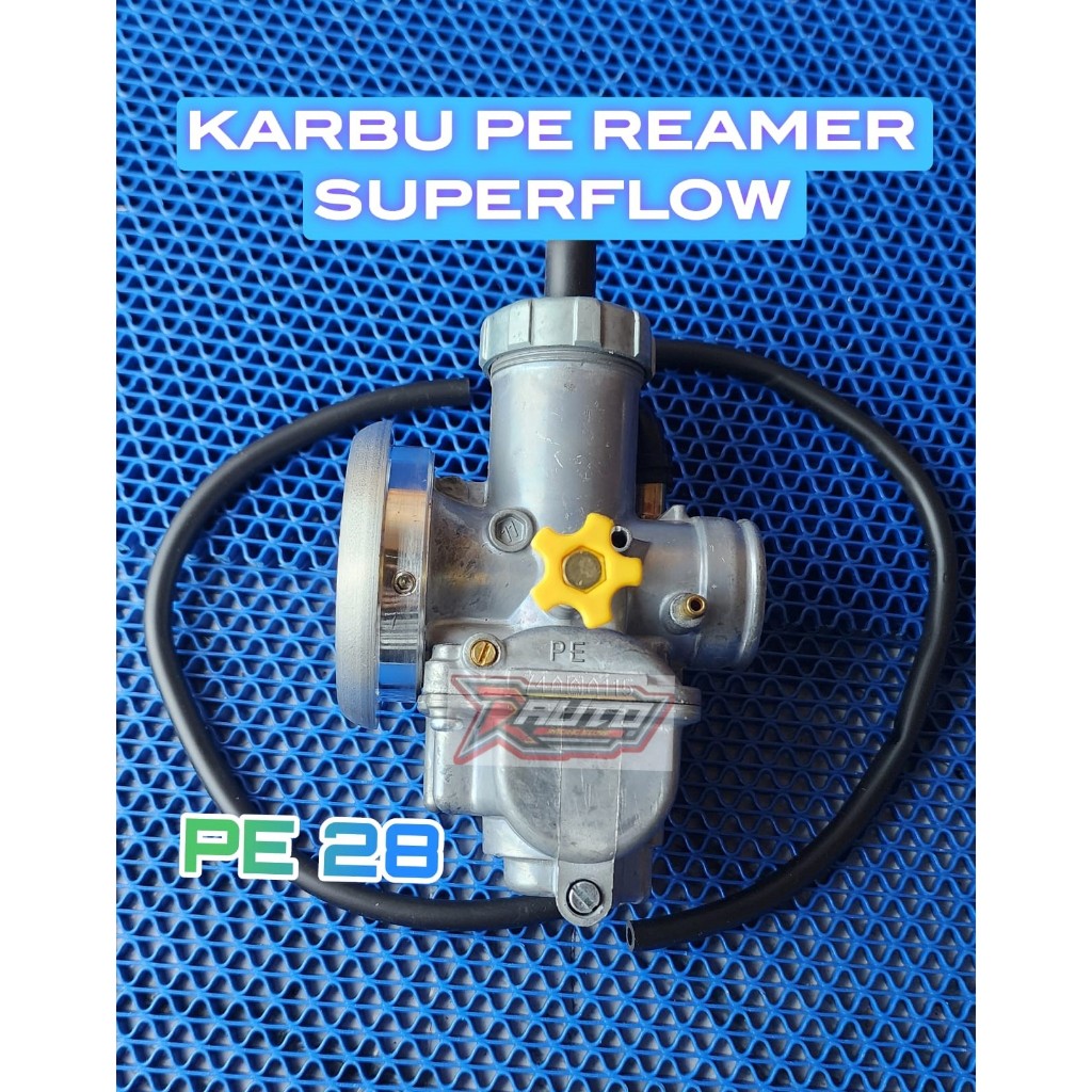 karburator Karbu PE Reamer SUPER FLOW keihin pe28 pe24 pe26 original  mio beat JUPITER SUPRA rx king