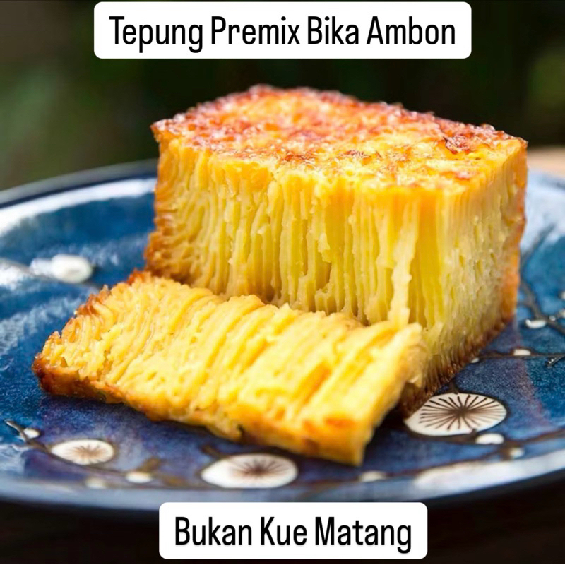 

Premix Bika Ambon 500 Gram Tepung Instant Untuk Loyang 20x20cm