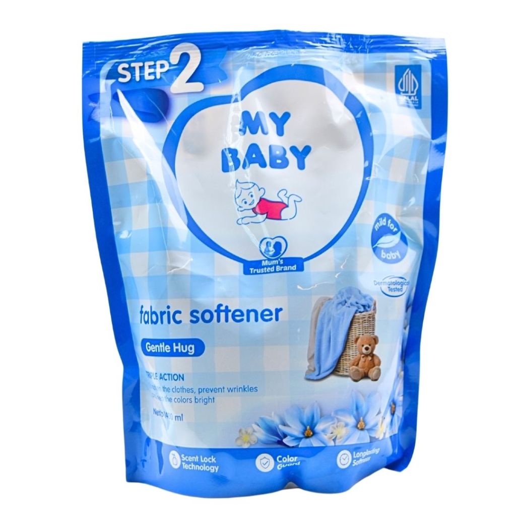 PELEMBUT PEWANGI PAKAIAN BAYI MY BABY SOFTENER 1400 ML / 1500 ML ANTI BAKTERI IRONING AID