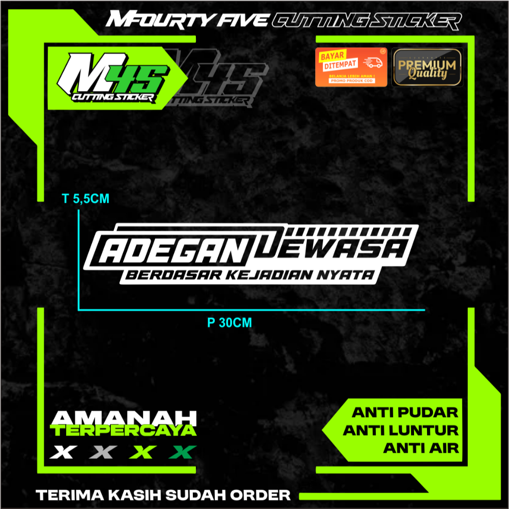 

ADEGAN DEWASA berdasar kejadian nyata Sticker Cutting Sticker