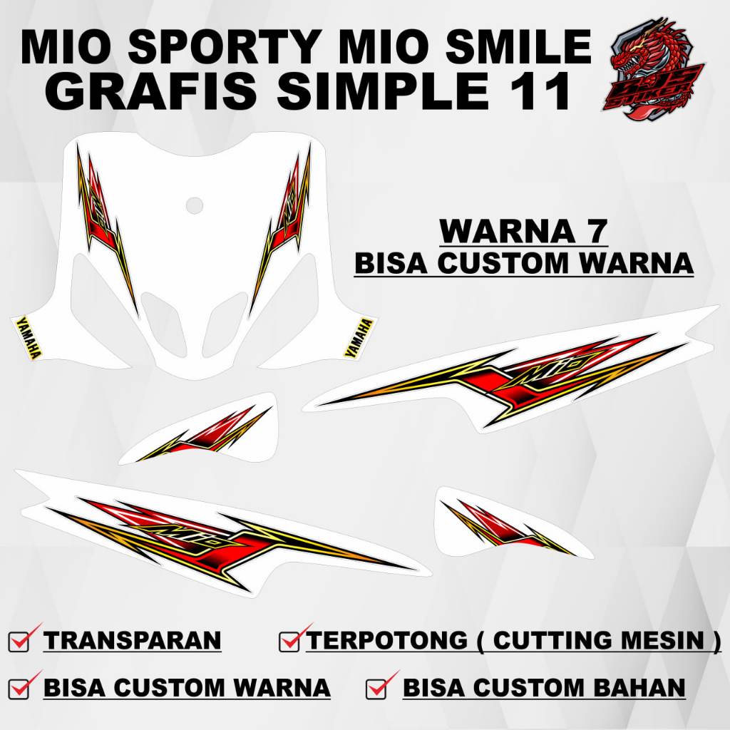 Stiker Mio Sporty Stiker Mio Smile / Striping Mio Sporty Striping Mio Smile / Stiker Sticker Decal t