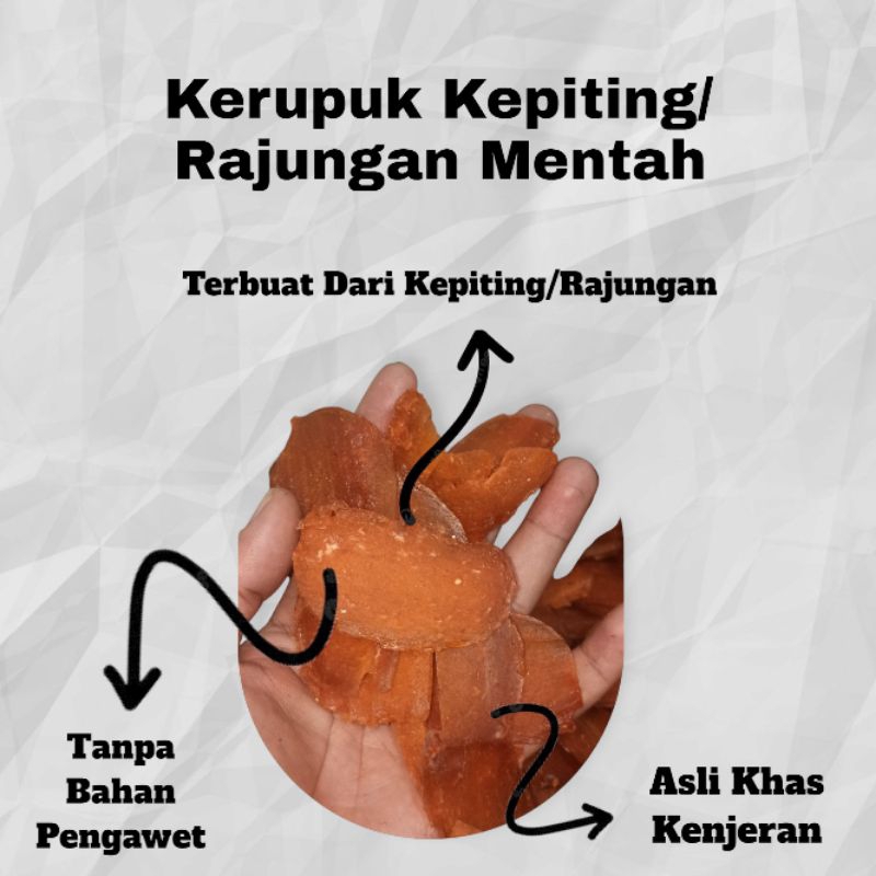 

KERUPUK KEPITING/RAJUNGAN MENTAH 100gr