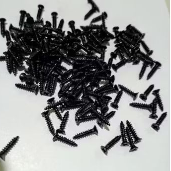 sekrup hitam kecil 2.3X10mm fab FH black zinck paket 1000 pcs