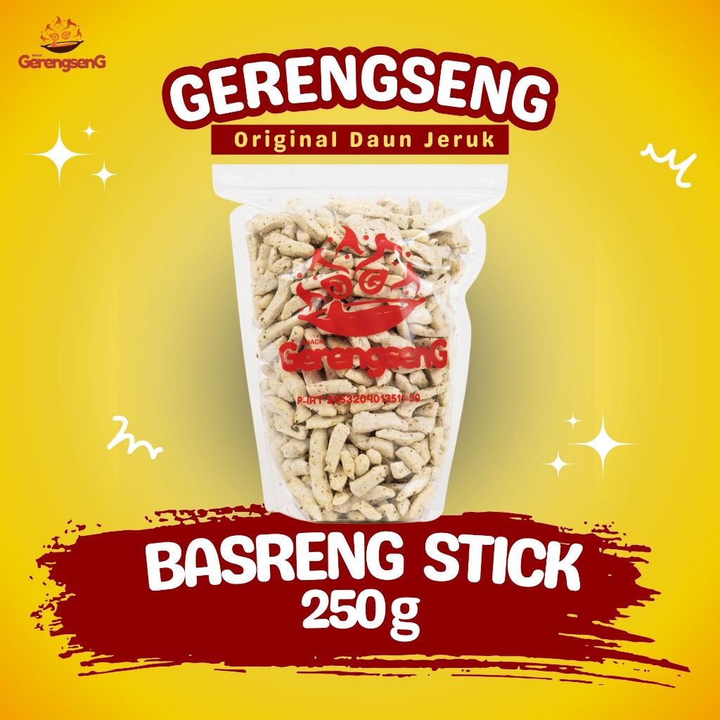 

Gerengseng Basreng - Stick Daun Jeruk Original 250 Gram