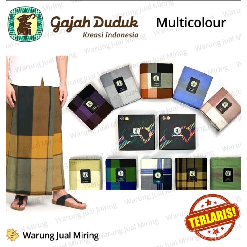 kain sarung gajah duduk, sarung tenun gajah duduk kombinasi warna