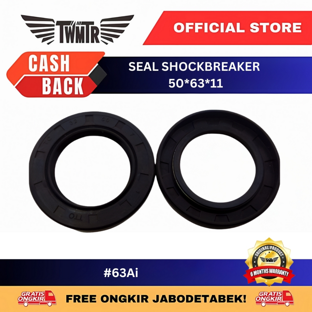 TWMTR 63Ai - SEAL SHOCKBREAKER 50X63X11 / SEAL SHOCK BREAKER 50*63*11
