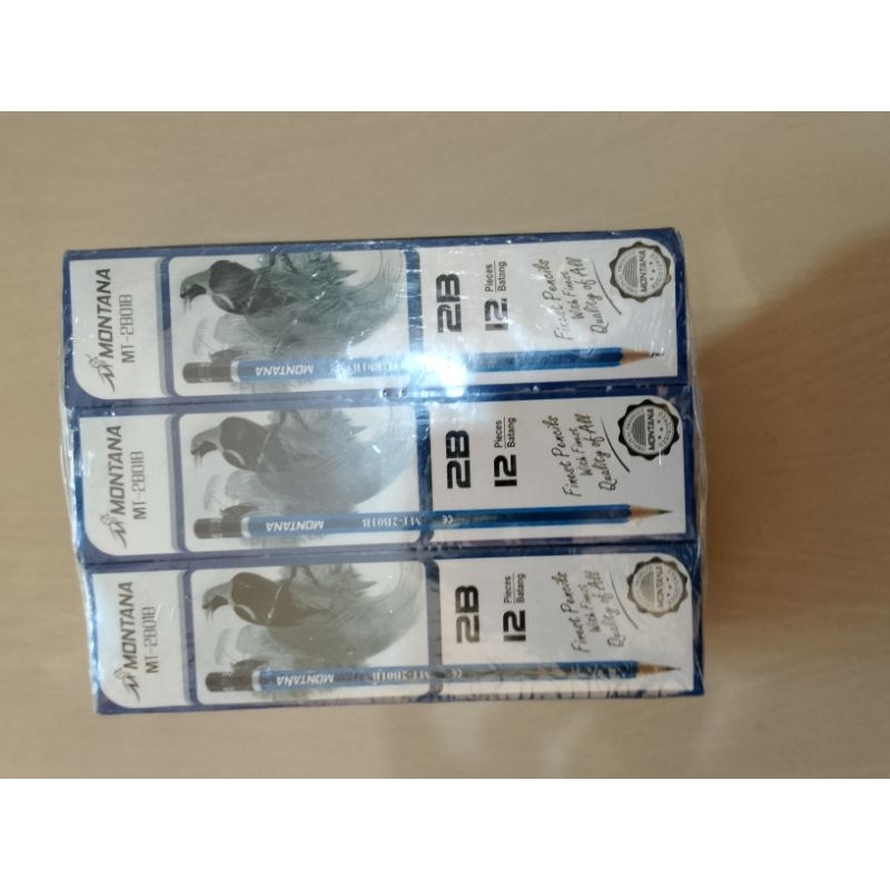 

Pensil 2B merek montana isi 12 pcs