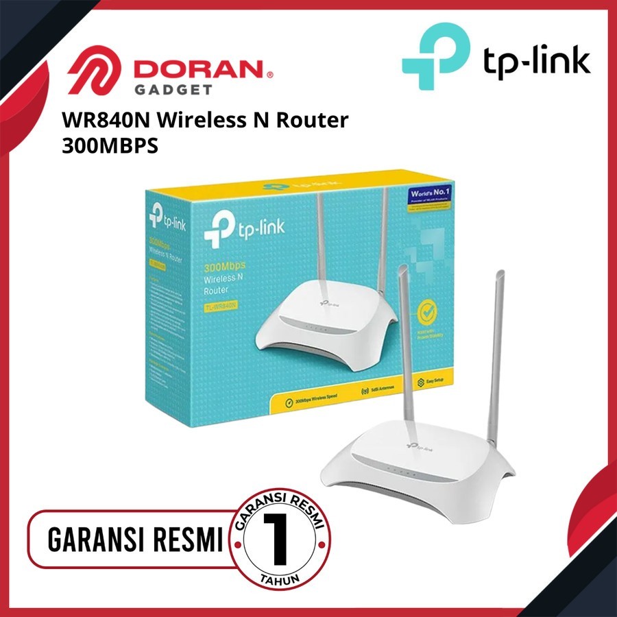 TP Link WR840N 300Mbps Wireless N Router TP-Link TPLink TL-WR840N Original - Garansi 1 Tahun