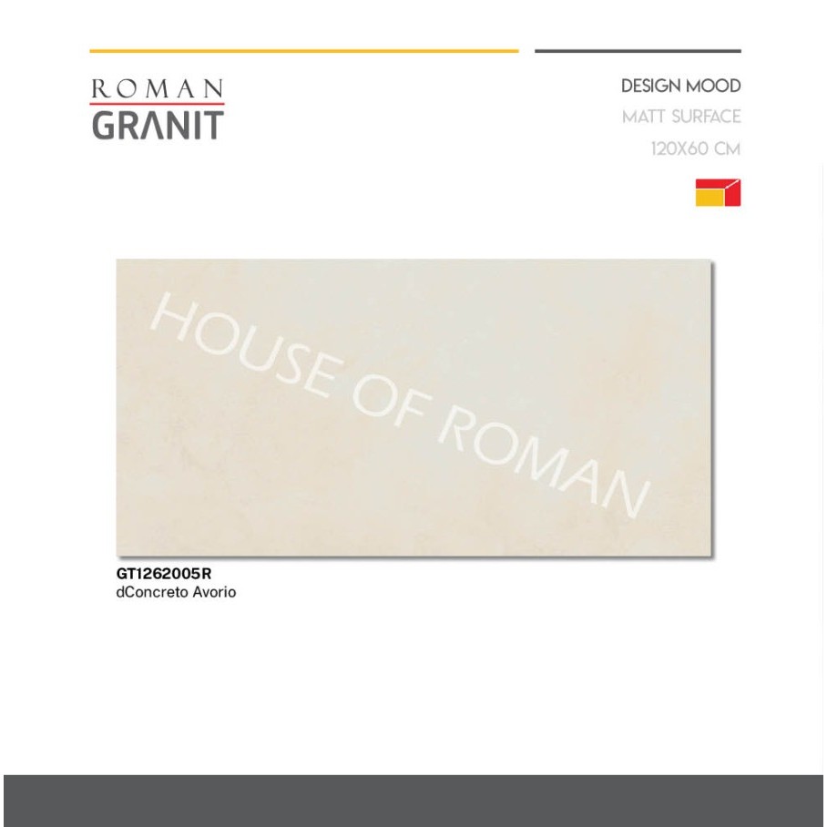 ROMAN GRANIT dConcreto Avorio 120x60 GT1262005R ROMAN GRANIT