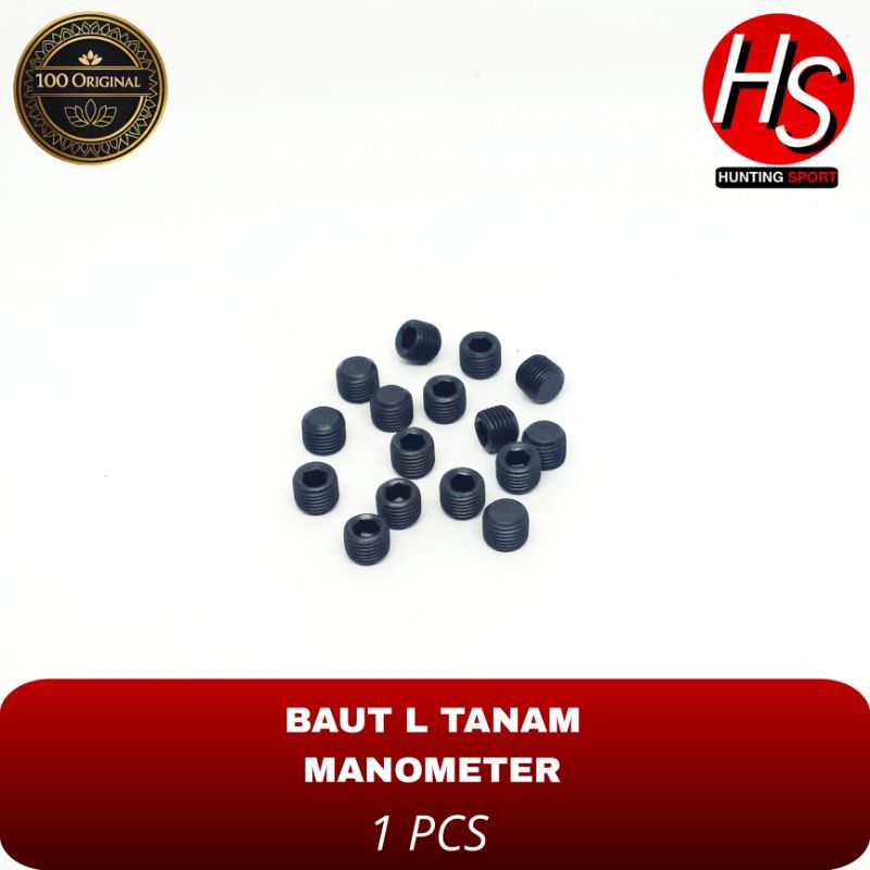 Baut L Tanam Manometer Pcp, Baut L Mano Pcp, Baut L Tanam M10*1, Baut Manometer Pcp, Baut Mano Pcp