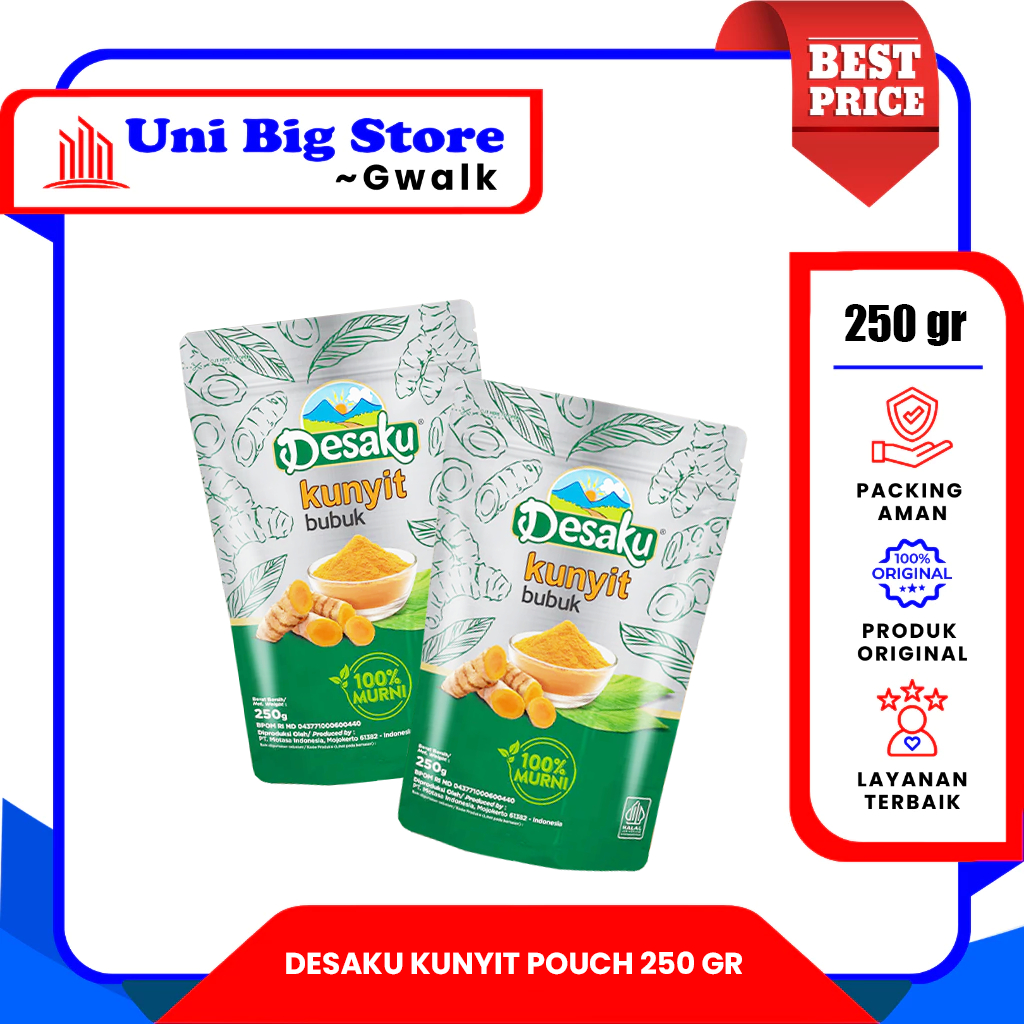 

DESAKU BUBUK KUNYIT REMPAH BUMBU DAPUR - 250 gr