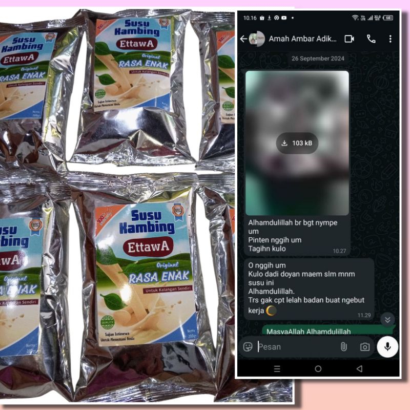 

Susu Kambing Etawa plus herbal grosir
