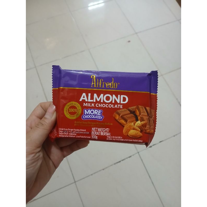 

jual coklat alfredo almond milk chocolate pack