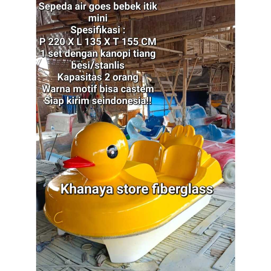 Sepeda air bebek itik mini/Bebek gowes/Perahu mainan wahana air