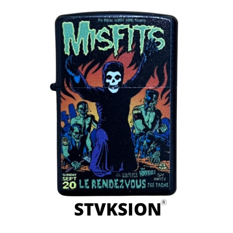 POCKET LIGHTER MISFITSS STVKSION / KOREK API  / KOREK  POLOS CUSTOM / KOREK API TITANIUM STAINLESS S