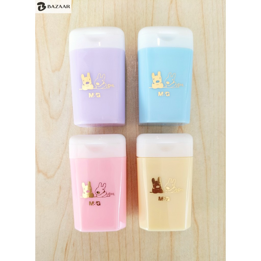 

Rautan Pensil Mini Sharpener Box Serutan Pensil Warna Warni