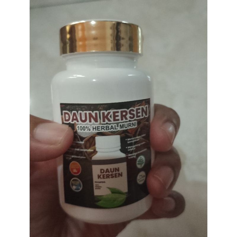 KAPSUL DAUN KERSEN BOTOL 75 KAPSUL